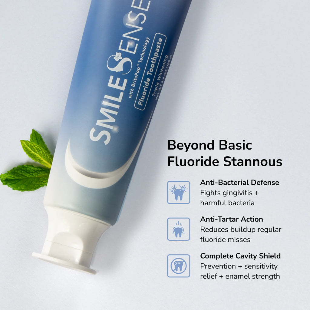 SimleSense Fluoride Toothpaste product benefits.
