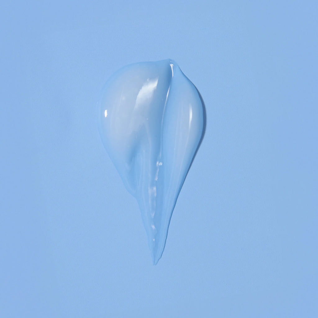Glossy blue gel blob on a light blue backdrop representing GLP Complex